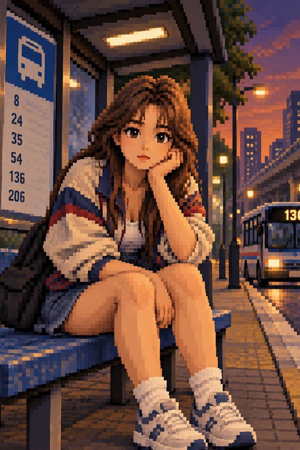 ตัวอย่างธีม Bus Stop