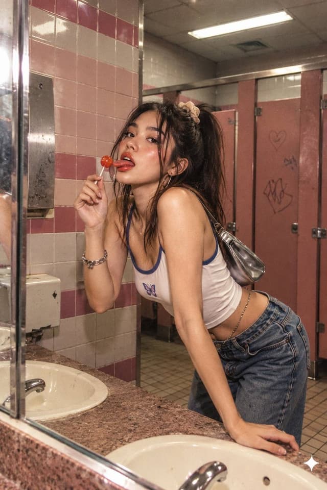 Mirror Selfie ตัวอย่าง