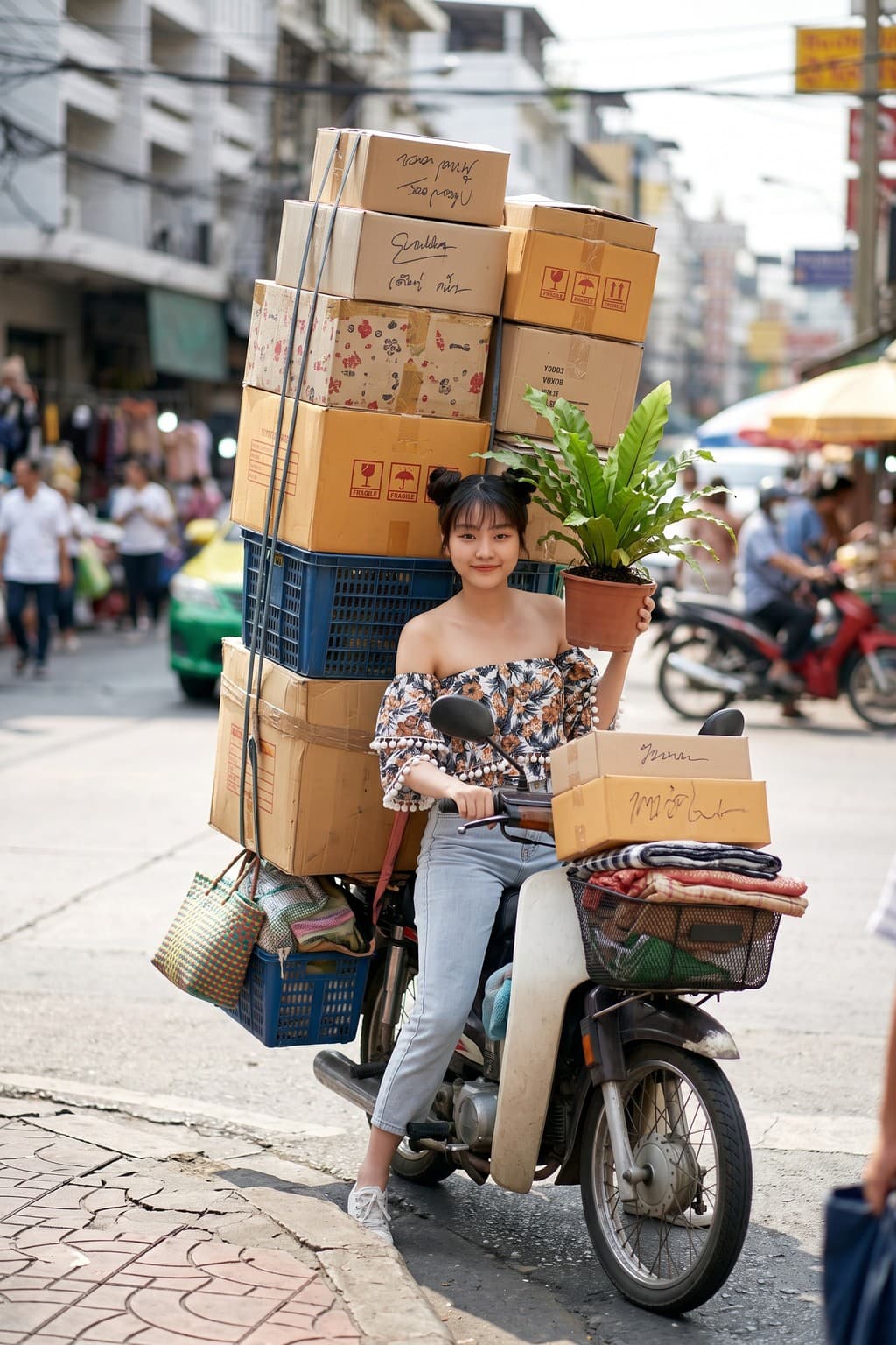 ตัวอย่างธีม Overpacked Scooter