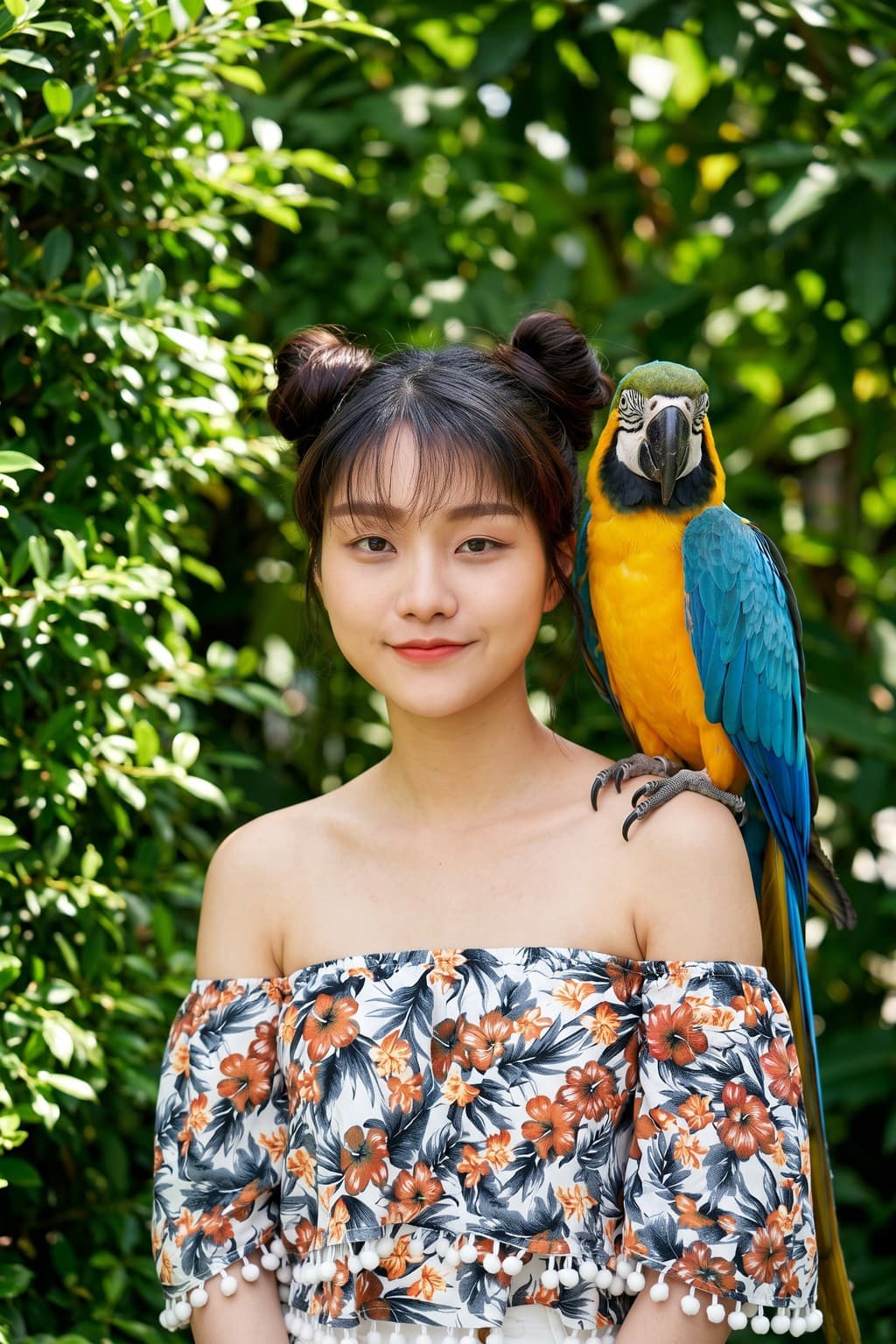 ตัวอย่างธีม Parrot On Shoulder
