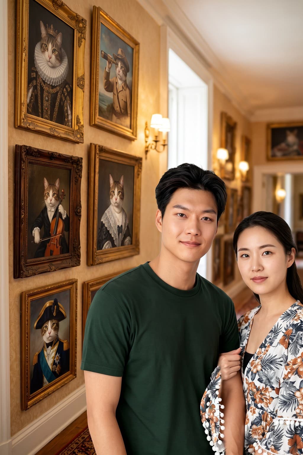 ตัวอย่างธีม Pet Portrait Wall
