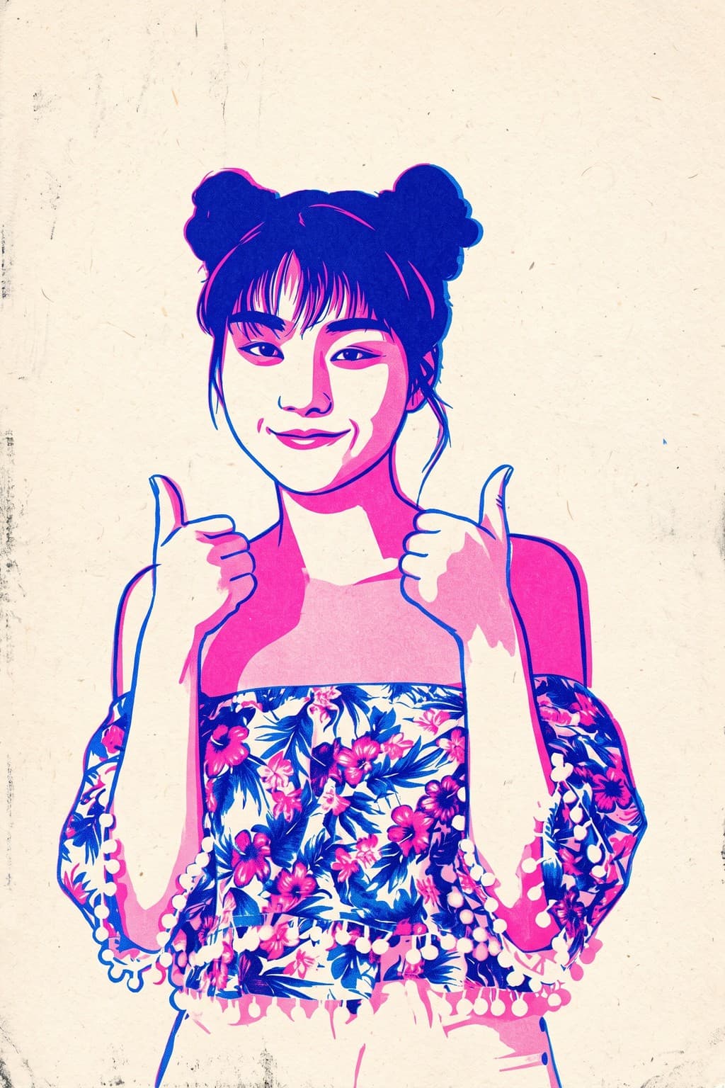 ตัวอย่างธีม Risograph